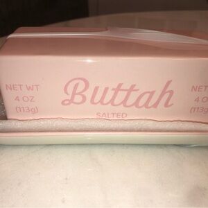 🌸  PINK “ BUTTAH “ butter dish